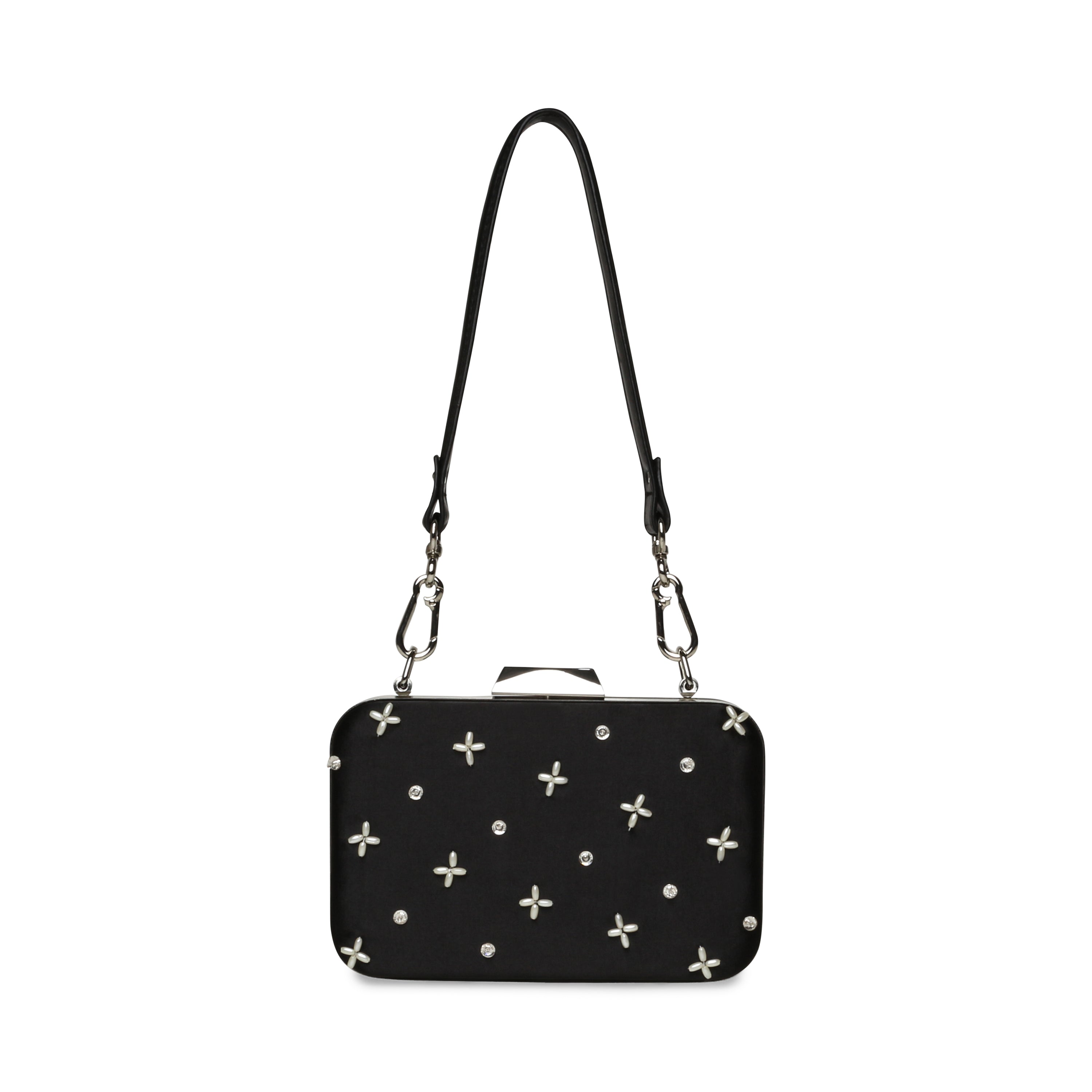 NOUR BLACK/SILVER CLUTCH