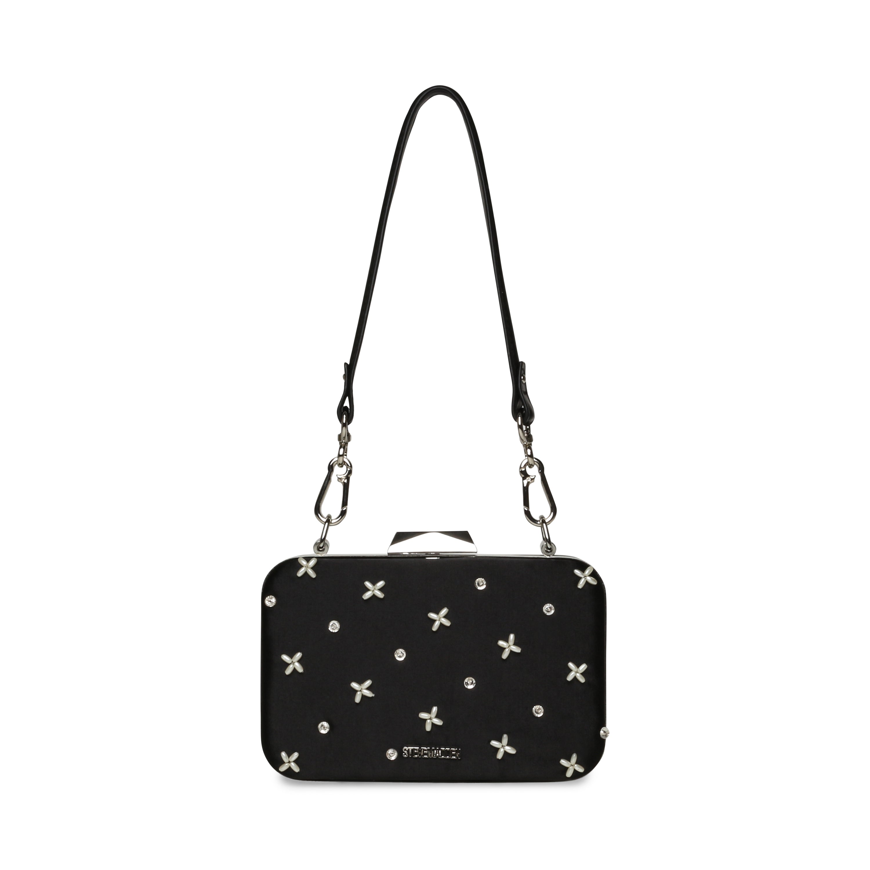 NOUR BLACK/SILVER CLUTCH