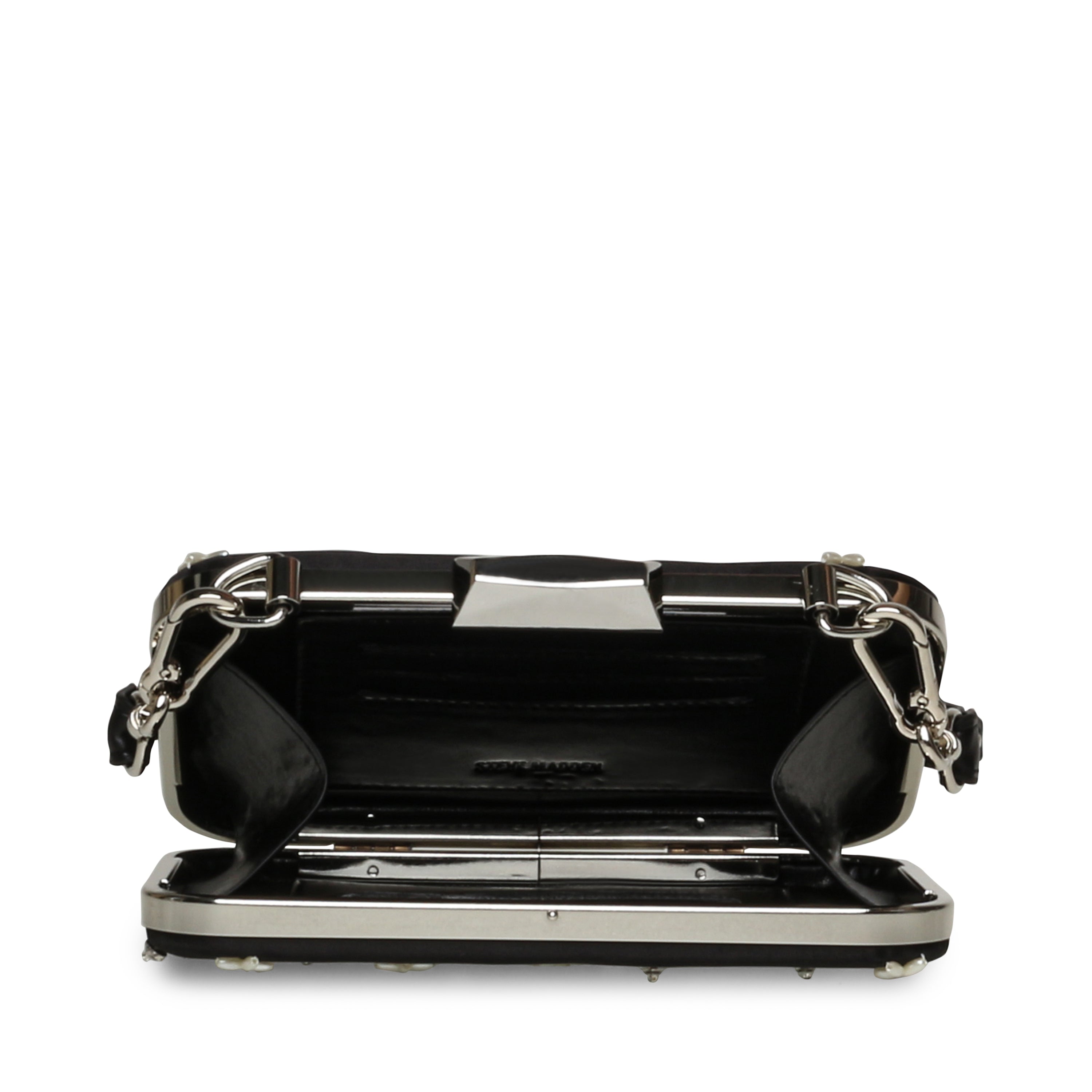 NOUR BLACK/SILVER CLUTCH