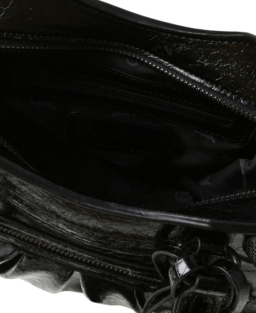 NOUR BLACK/SILVER CLUTCH