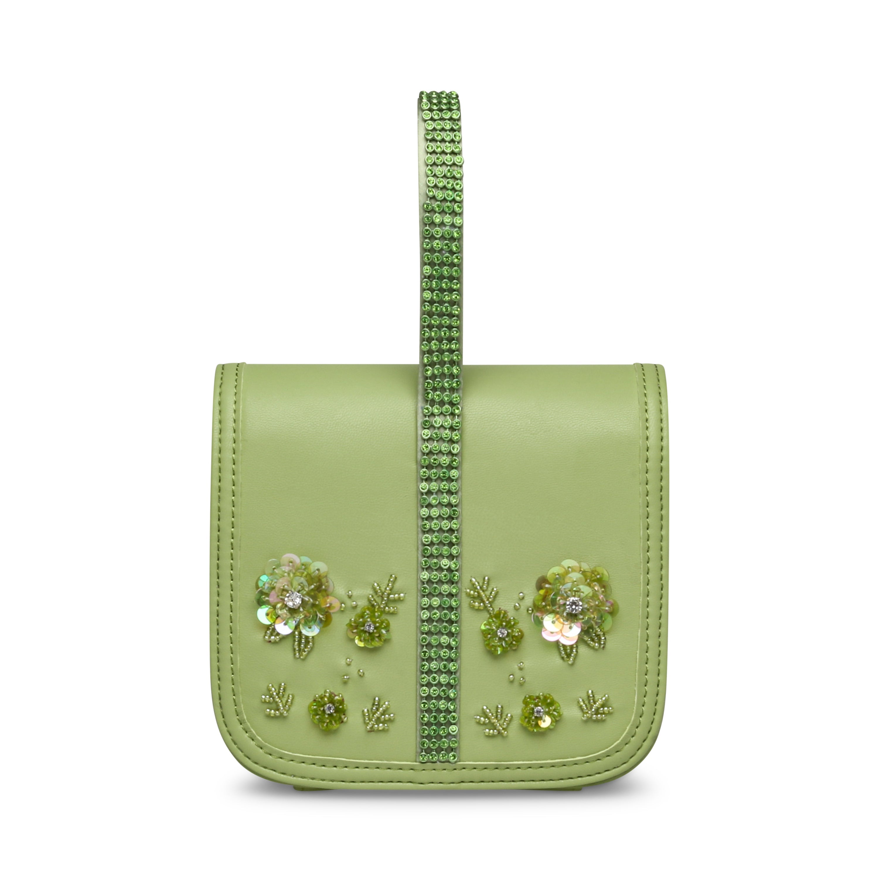 مشط القدم باللون الأخضر