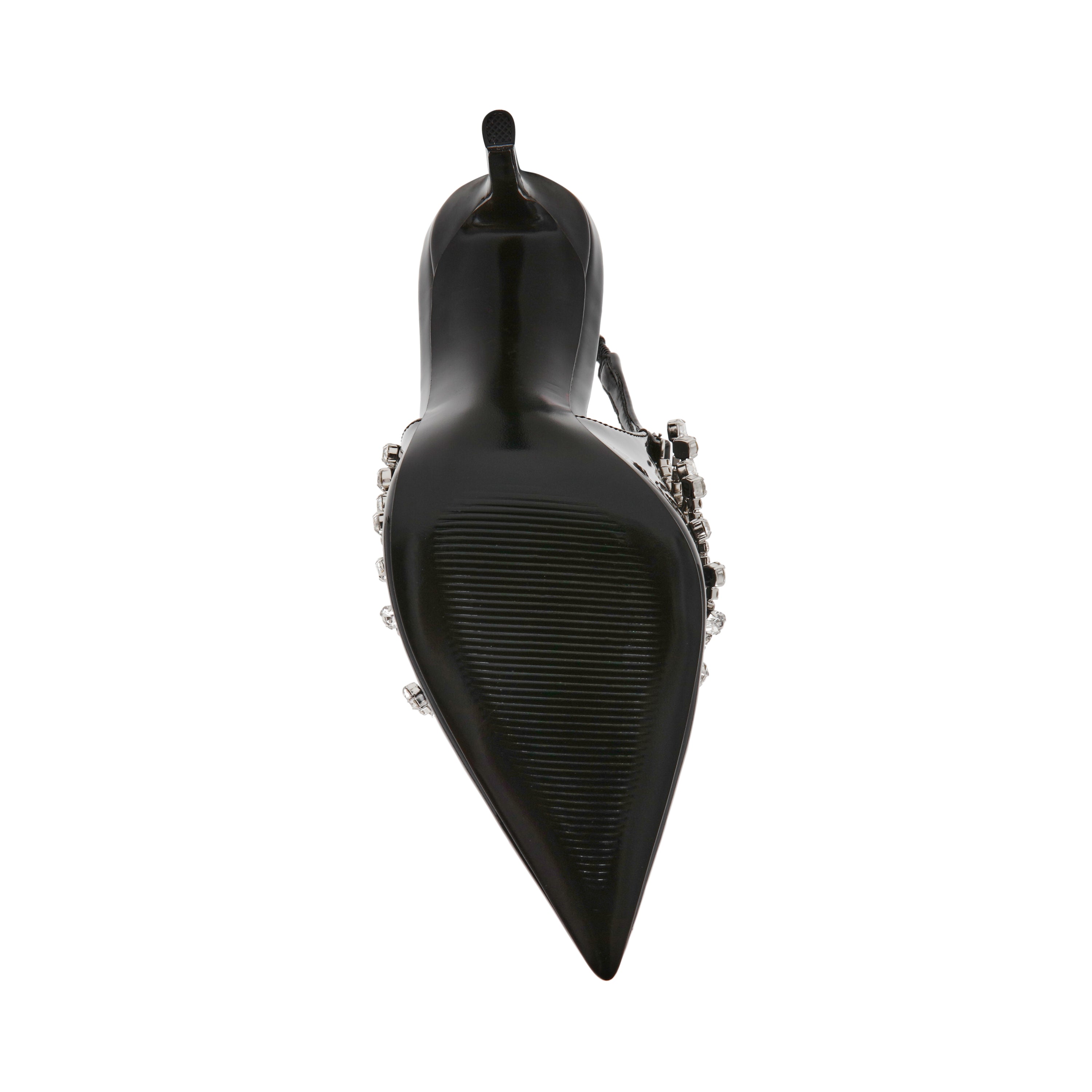 THRILL BLACK PATENT HEELS