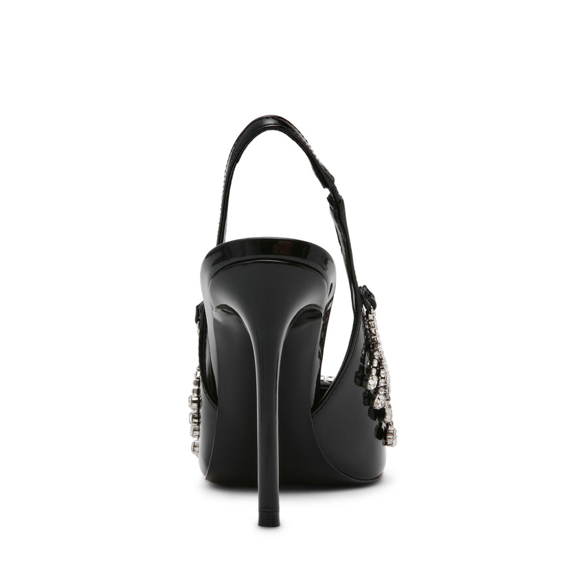 THRILL BLACK PATENT HEELS