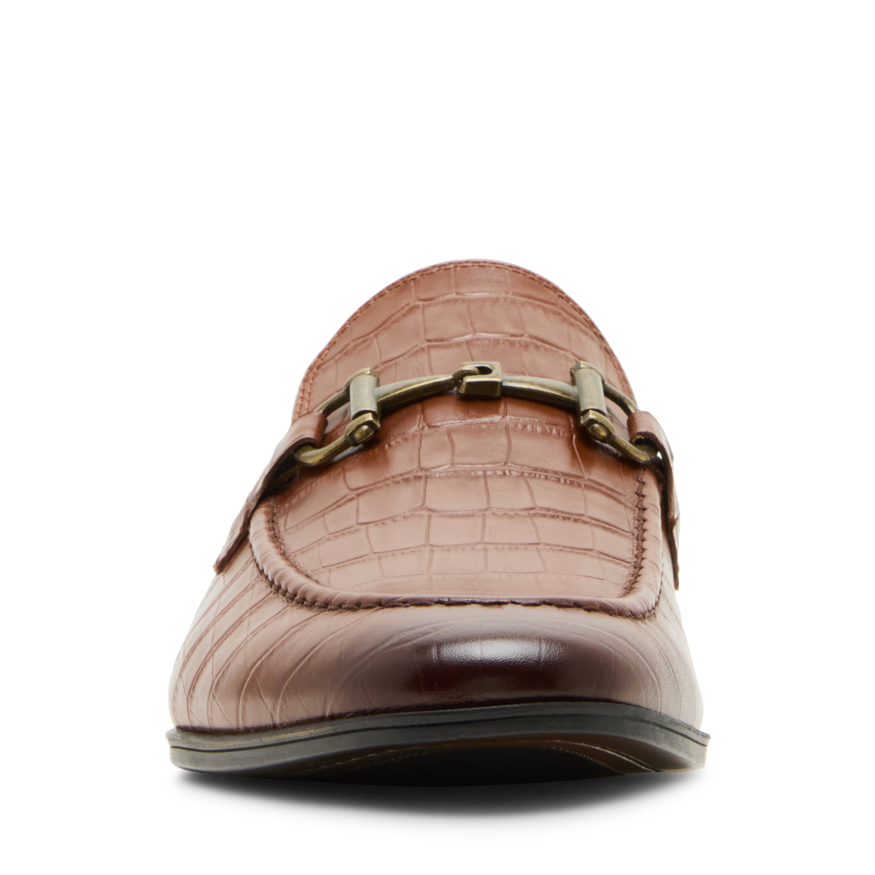 P-DELHAY TAN CROCO LOAFERS & MOCCASSINS