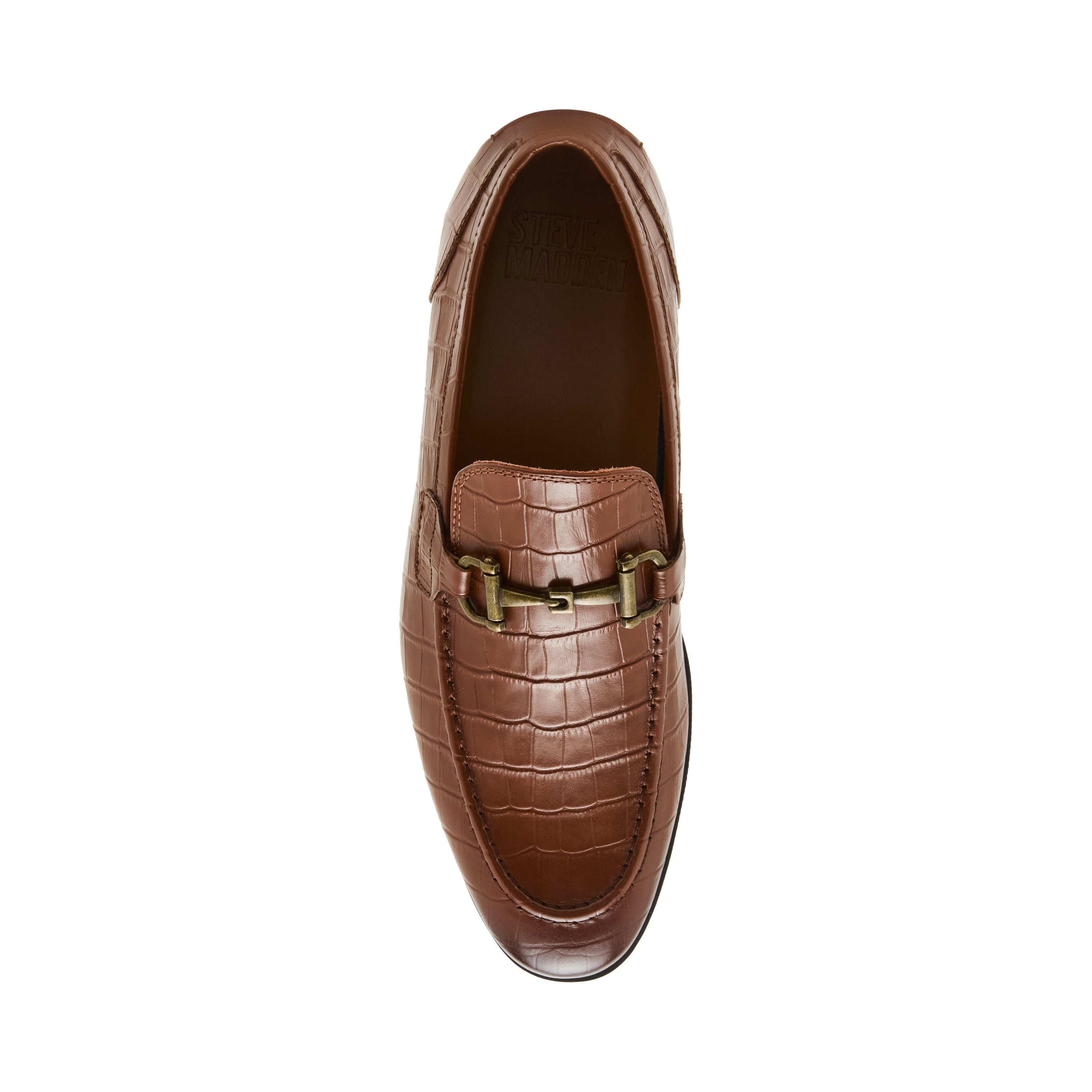 P-DELHAY TAN CROCO LOAFERS & MOCCASSINS