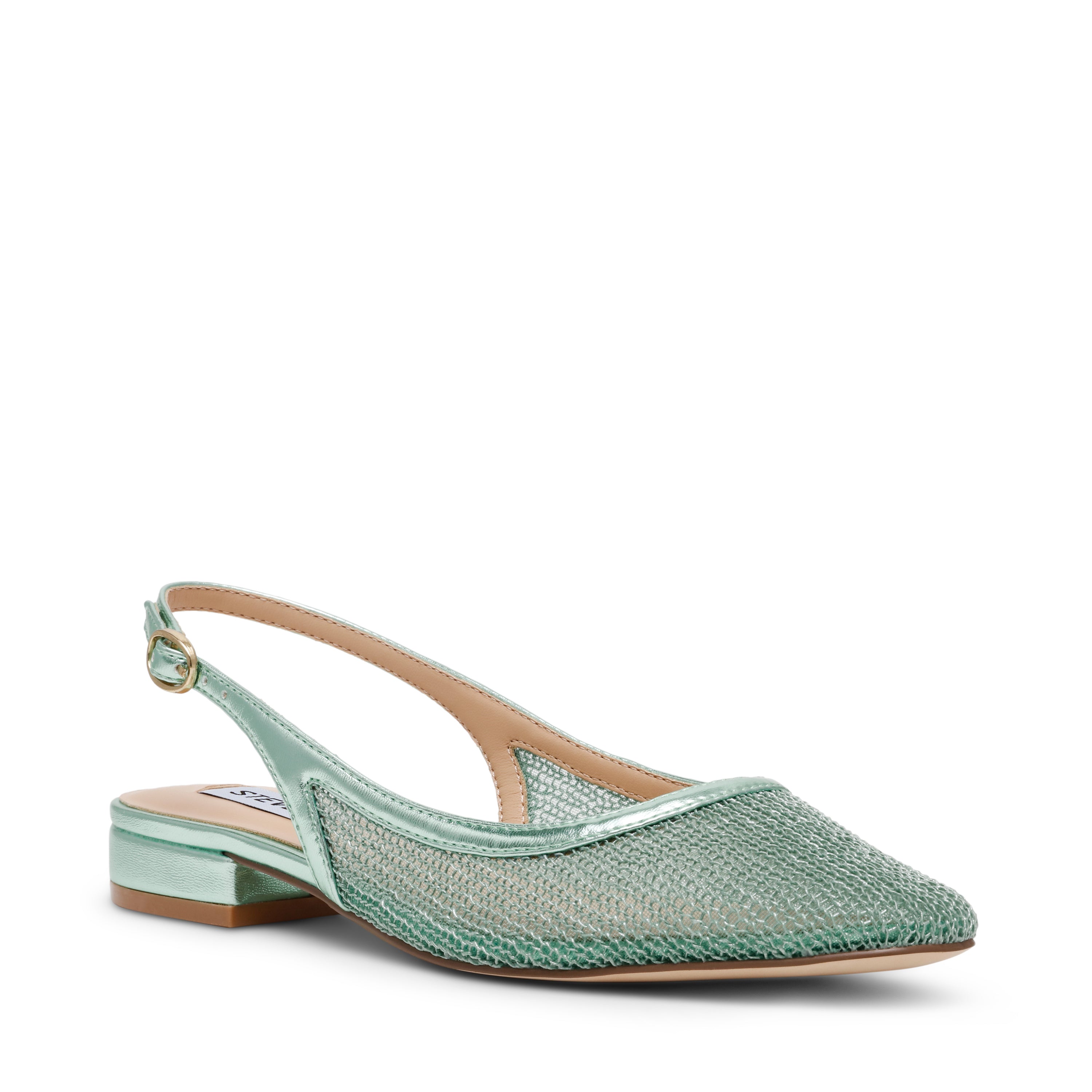 BOULEVARD GREEN FLAT SANDALS