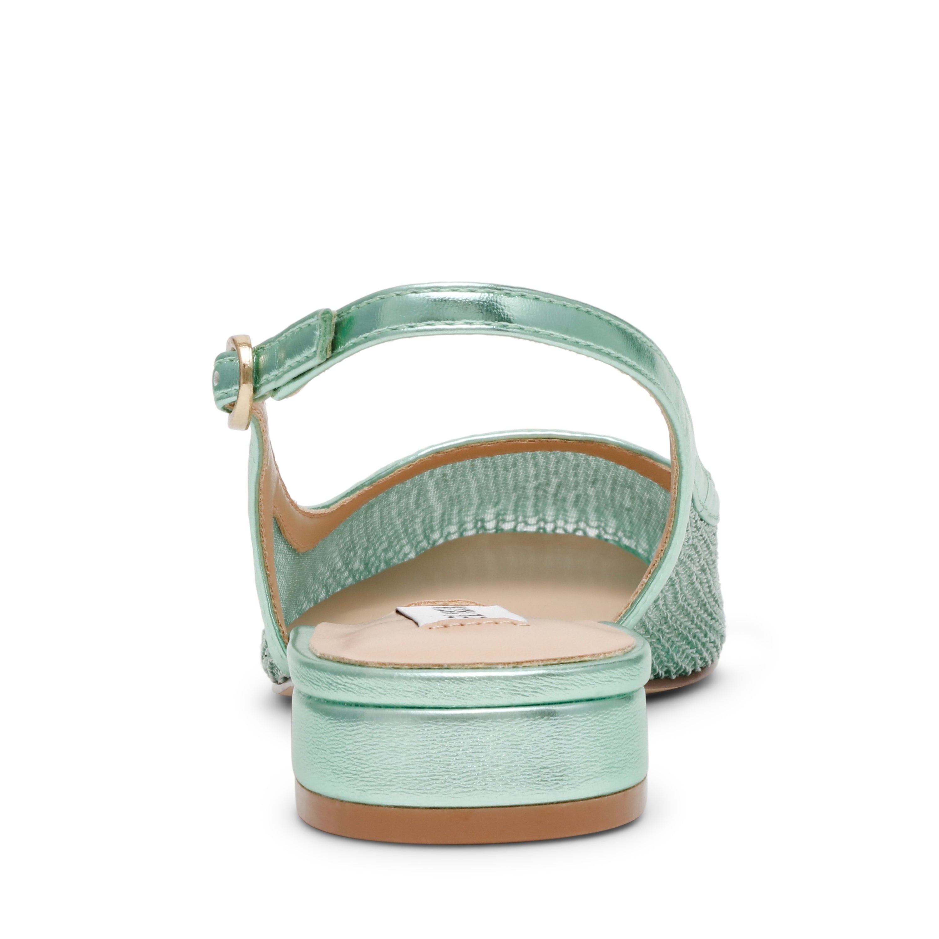 BOULEVARD GREEN FLAT SANDALS