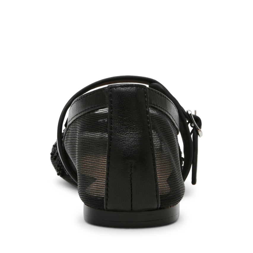 REJOICE BLACK MESH BALLET FLATS