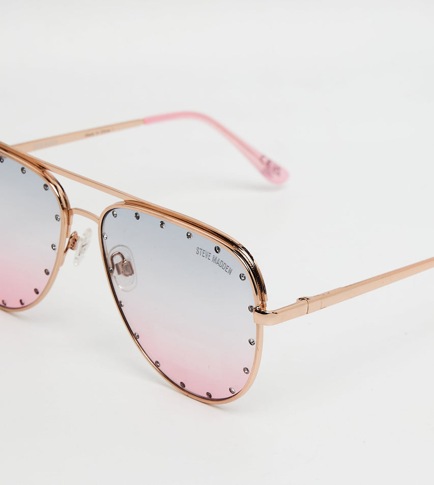 Jair Rose Gold Sunglasses - view 5