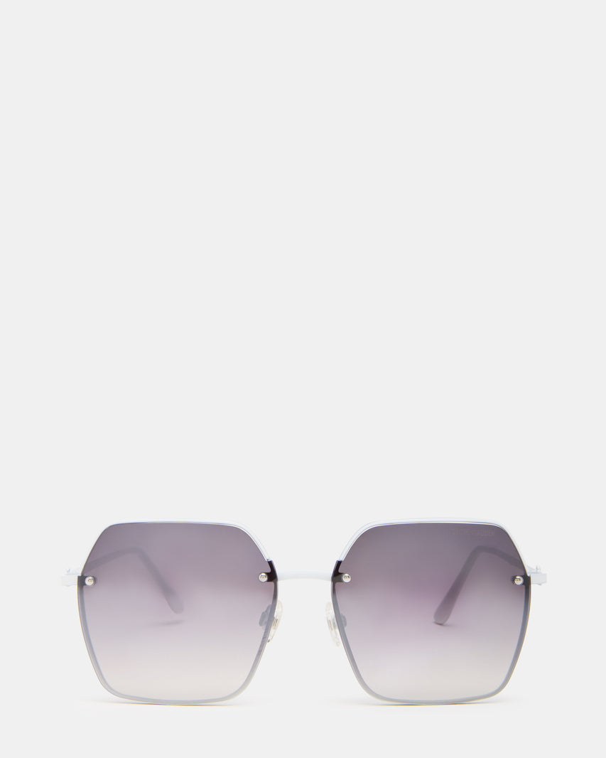 Davian White Sunglasses - view 3