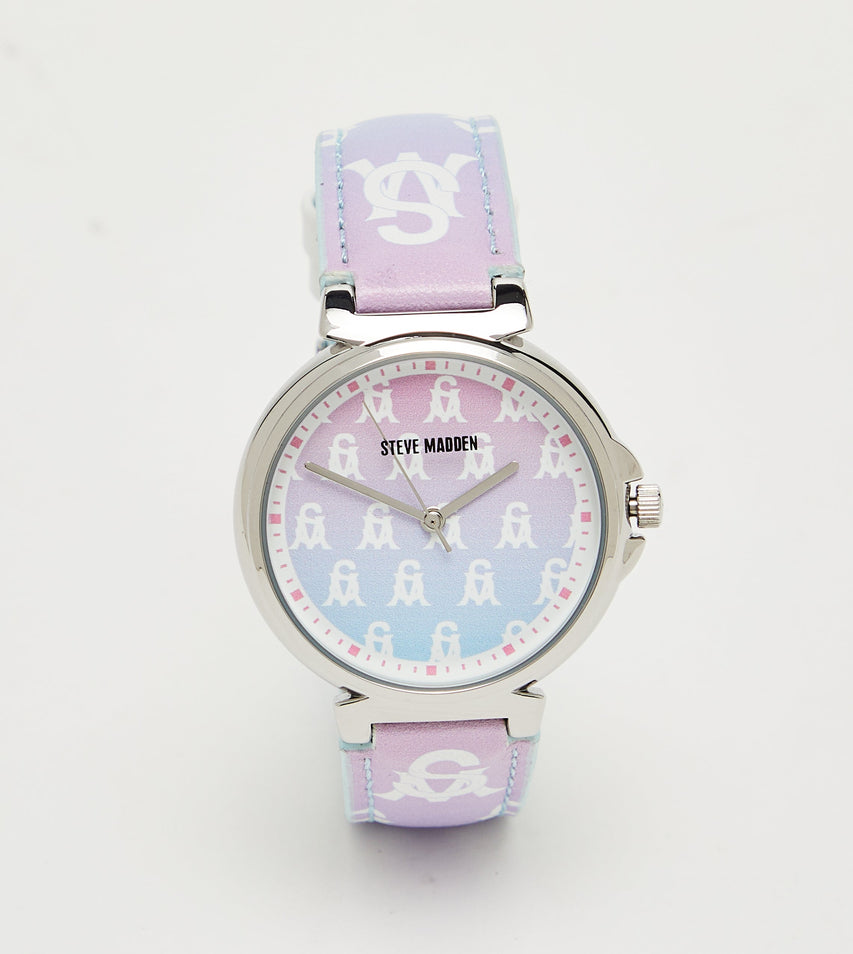 Steve Madden Women's Silver-Tone Ombré Dial Bracelet Watch, featured product view