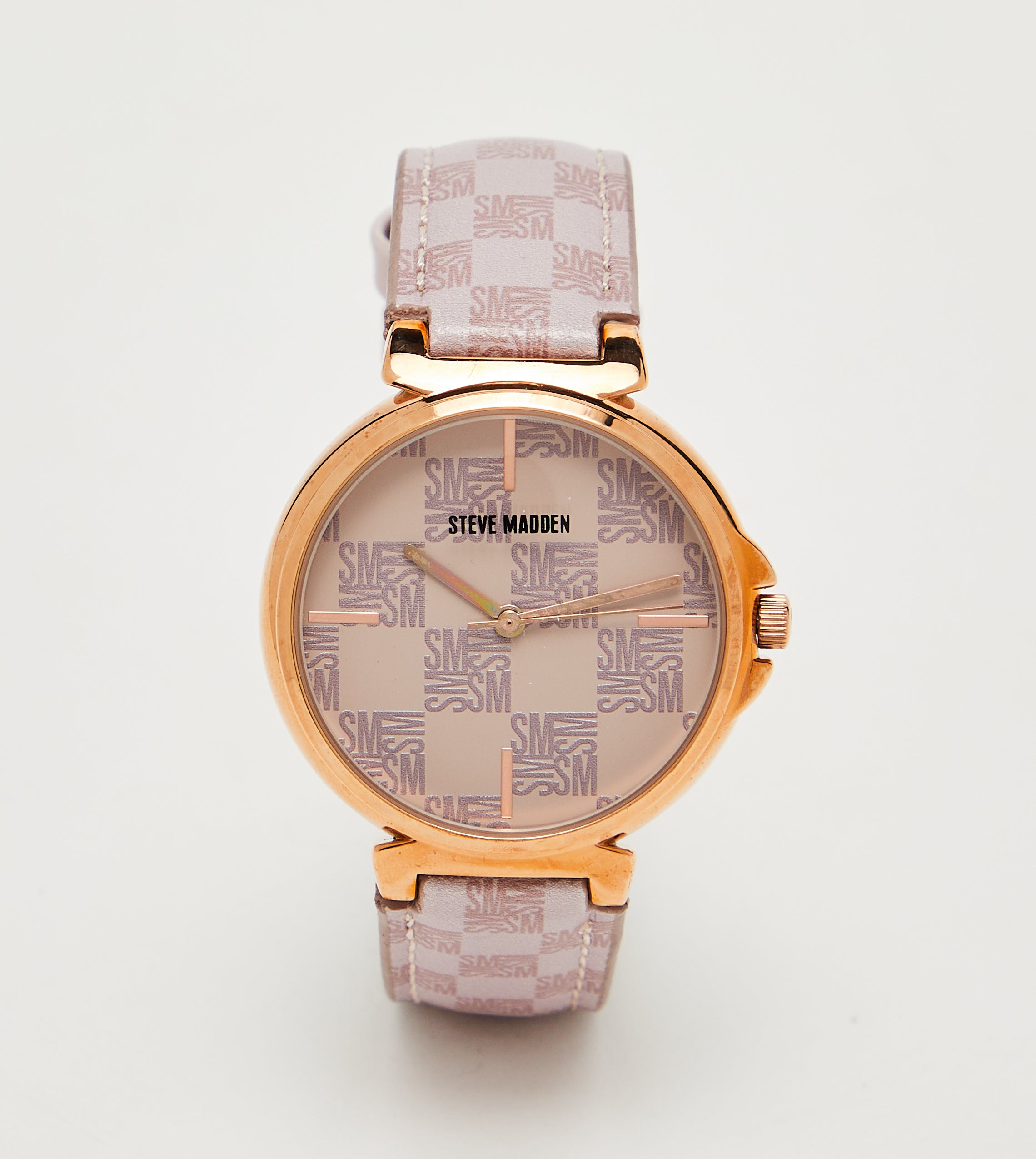 Steve Madden Women's Rose Gold Patterned Dial Bracelet Watch, featured product view
