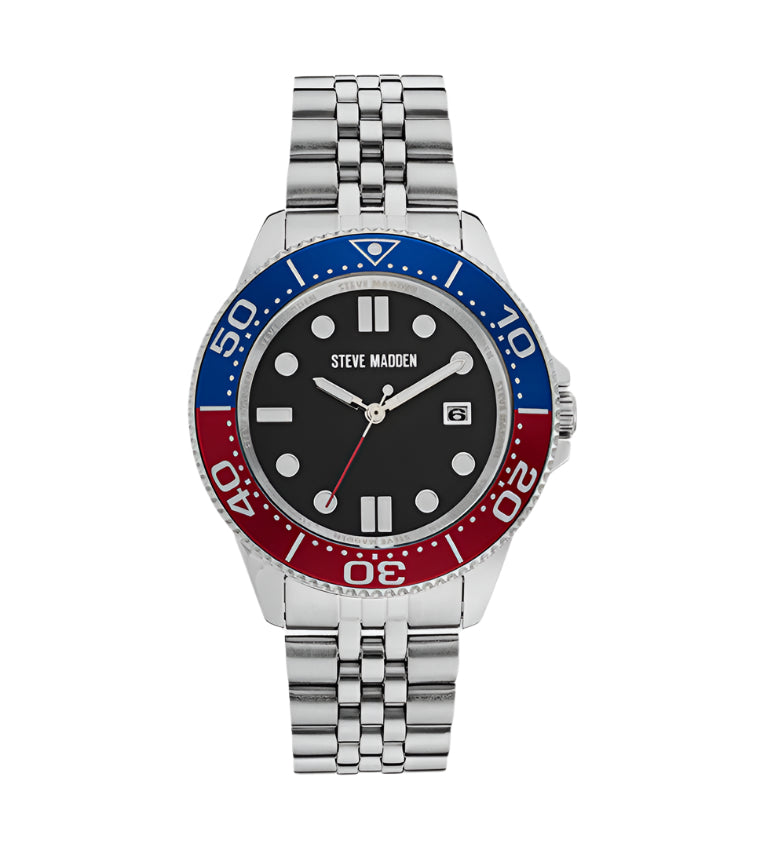 Lumin Women's Black Silver Watch – Steve Madden