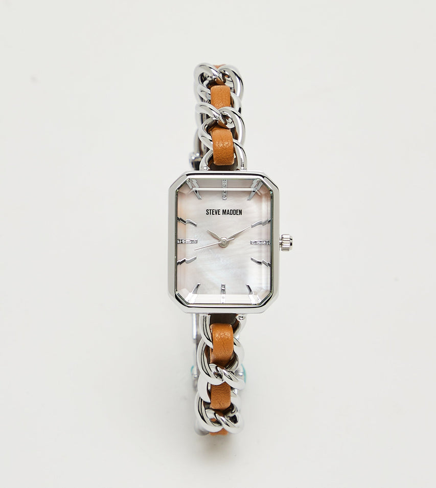 Steve Madden Women's Silver-Tone Watch and Bracelet Set, featured product view