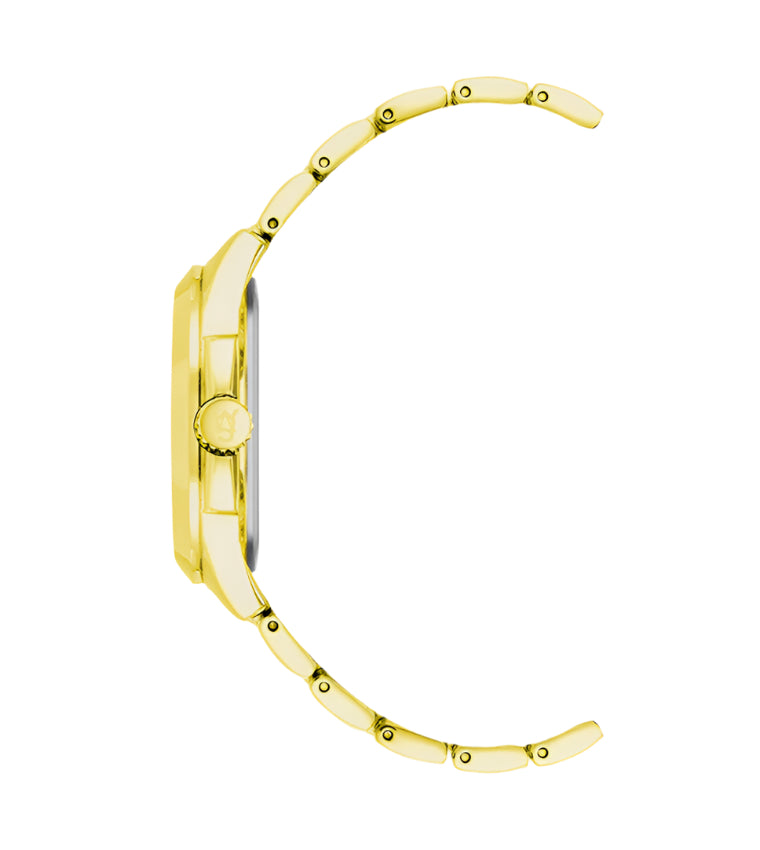 Steve Madden Classic champagne gold multicolour watch, case profile - view 3