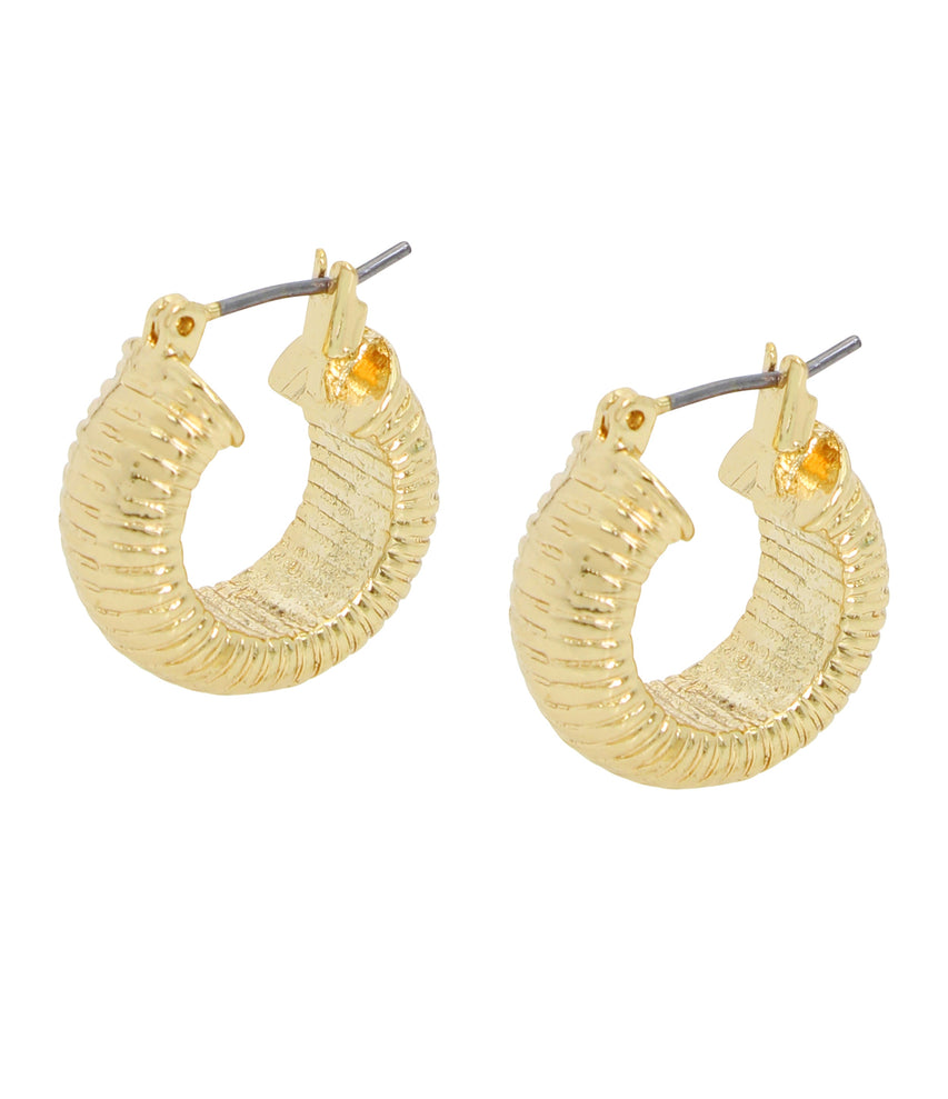 ROME HOOP EARRINGS GOLD JEWELLERY