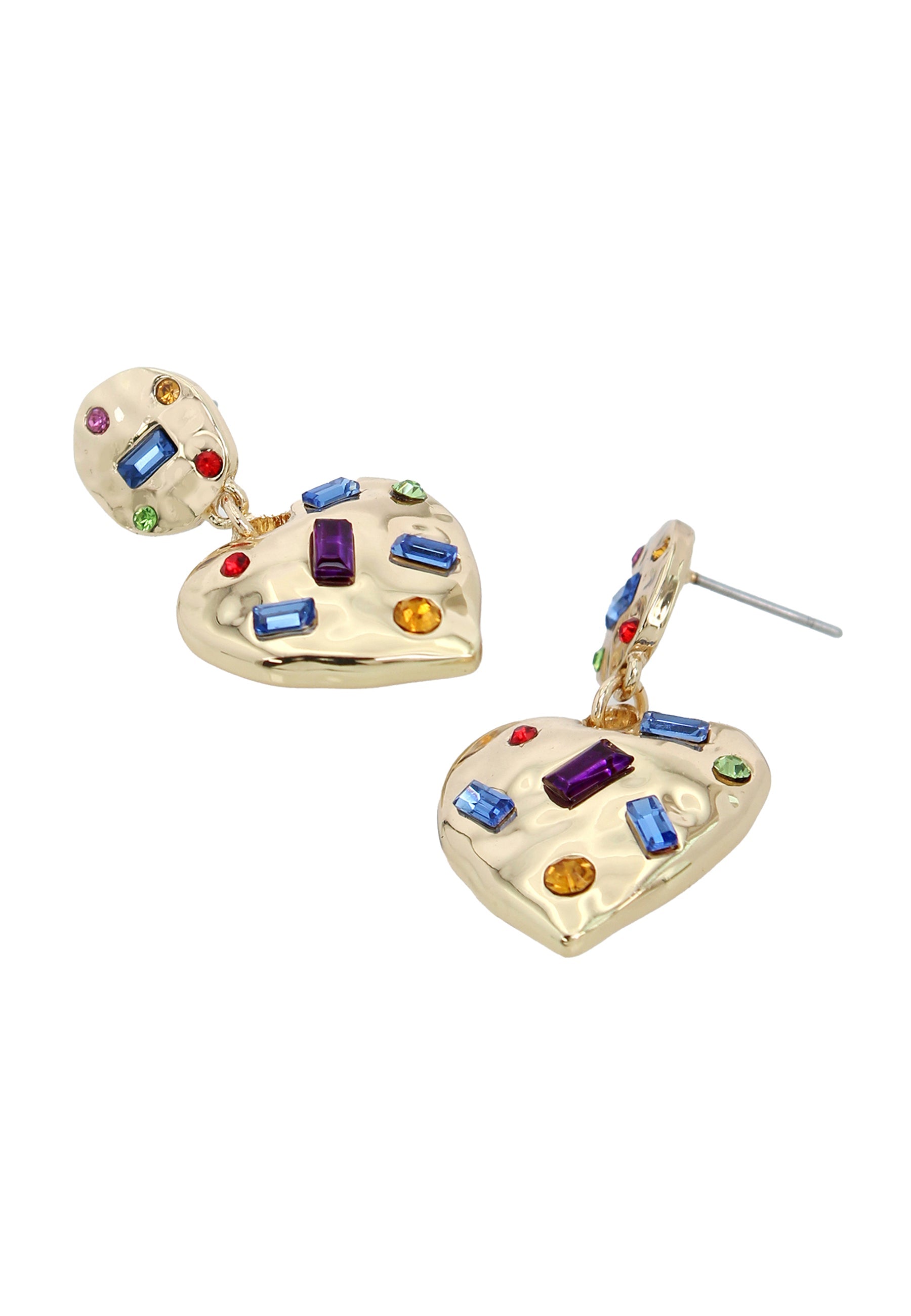 Multi Heart Women's Gold Earrings - view 3