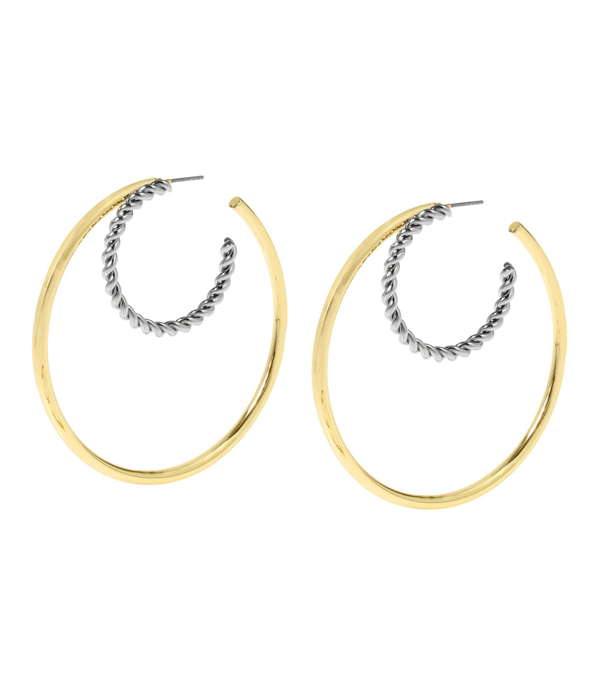 Eagel Hoops Women's Gold Earrings
