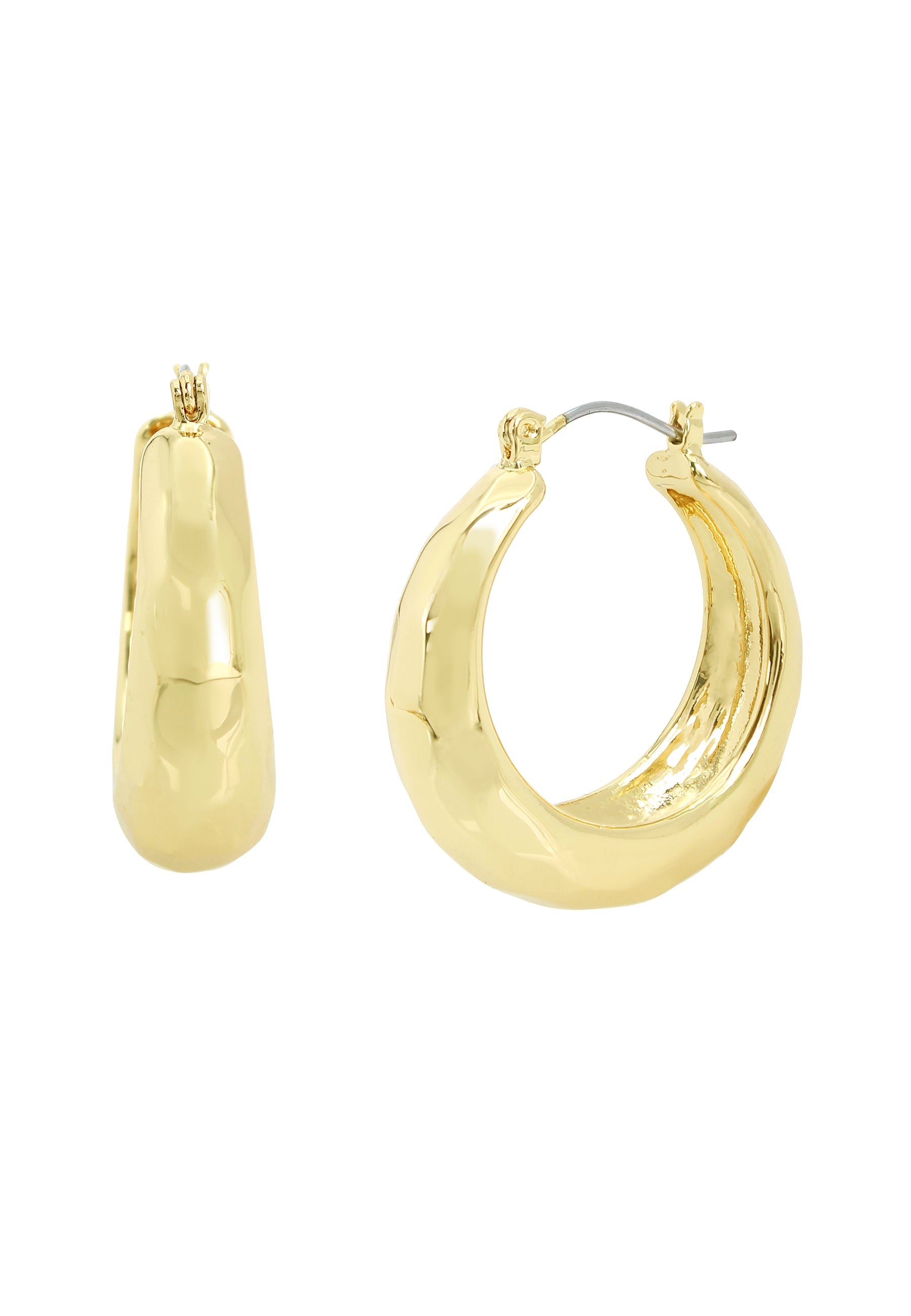 Disco Hoops Women's Gold Earrings - view 2