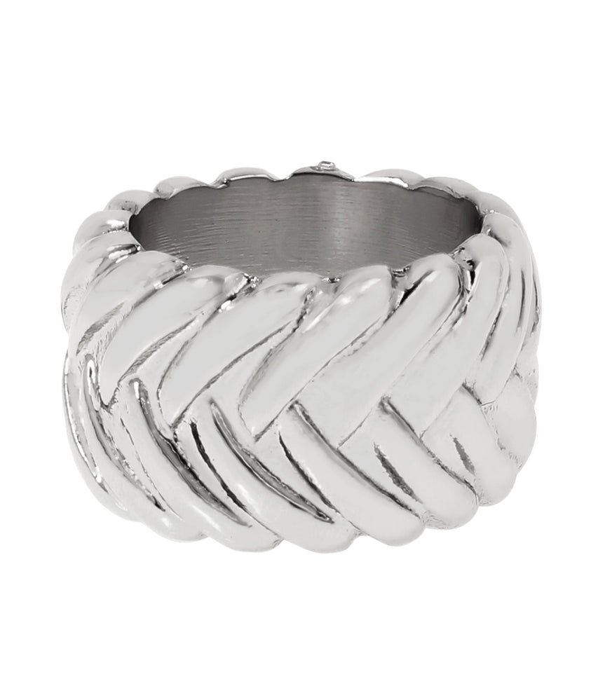 Woven Women's Gunmetal Hand Cuff