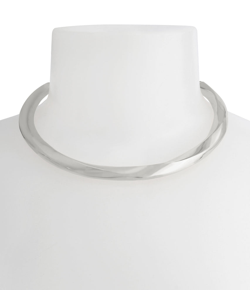 TWISTED NECKLACE GUNMETAL