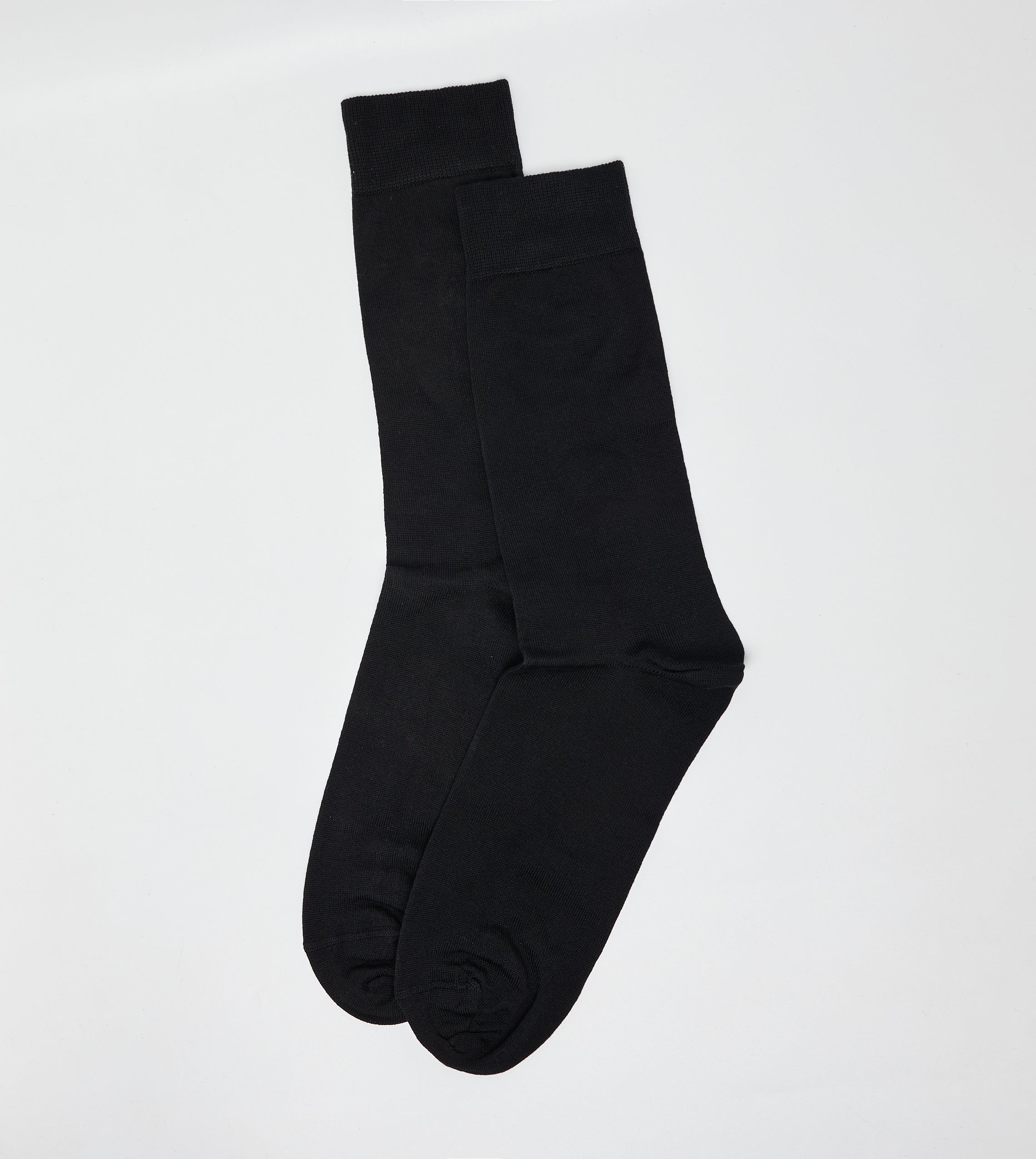 Steve Madden black dress socks, folded view