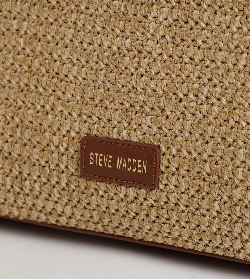 Mesh Design Women's Light Brown Tote Bag - view 5