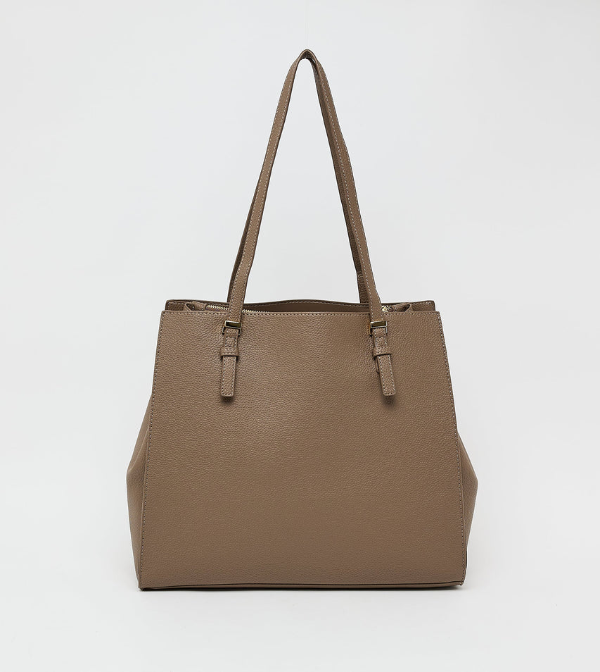 Women's Grey Roomy Tote Bag - view 2