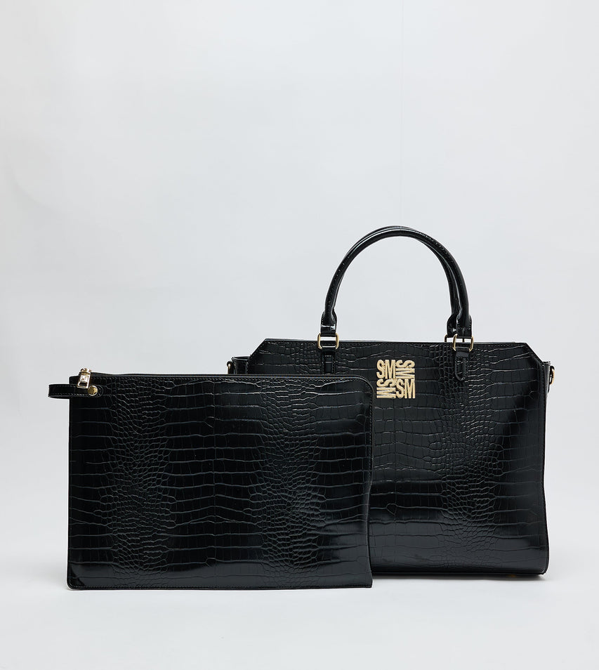 Women's Black Large Tote Bag - view 9