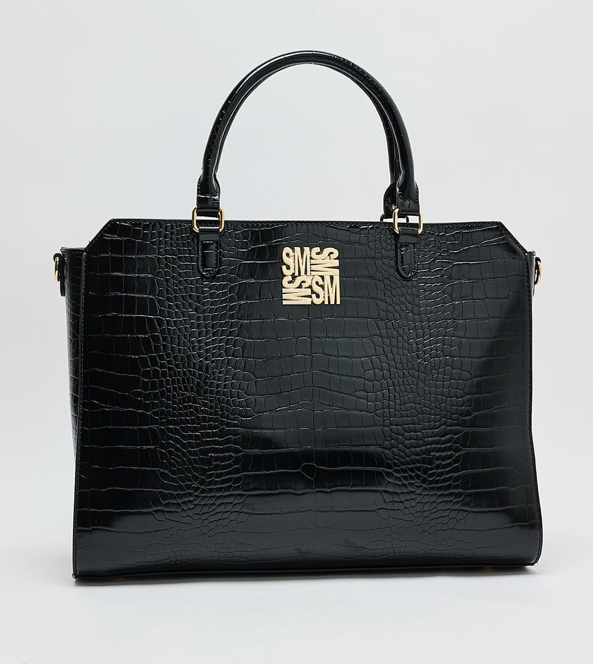 Women's Black Large Tote Bag