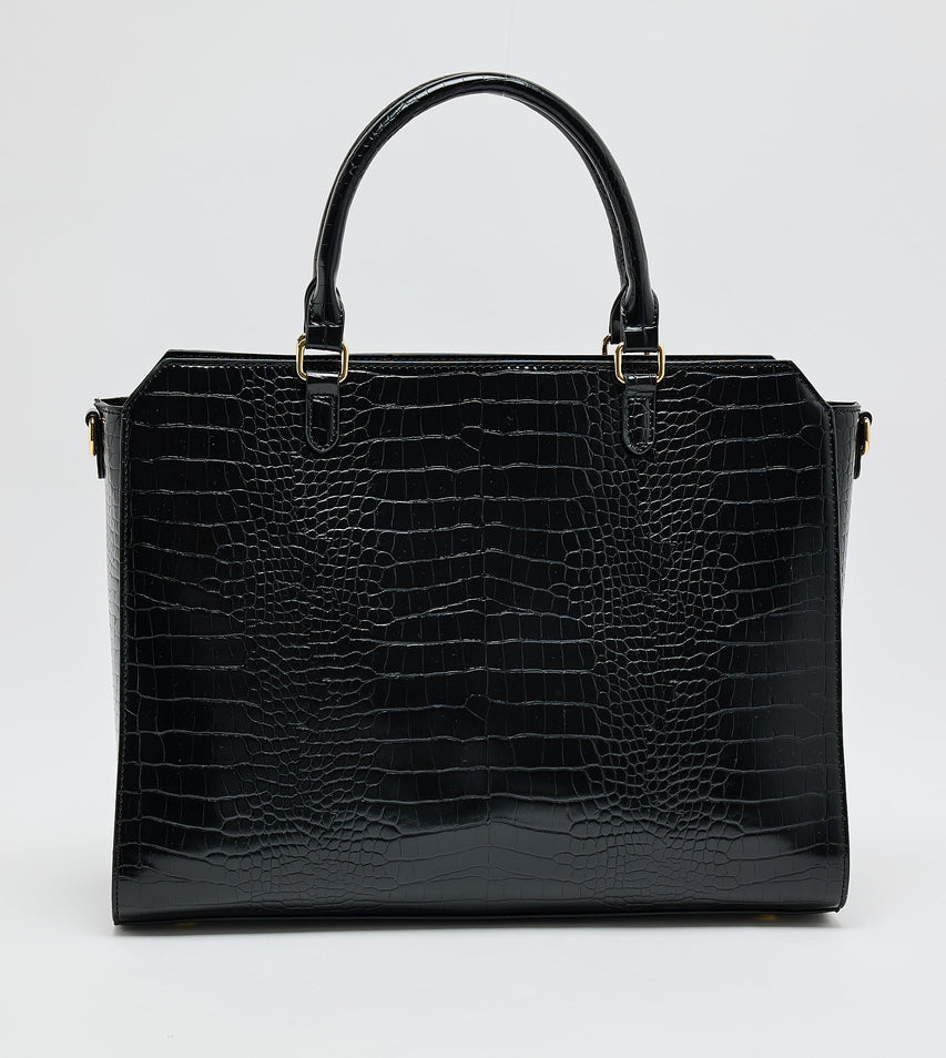 Women's Black Large Tote Bag - view 2
