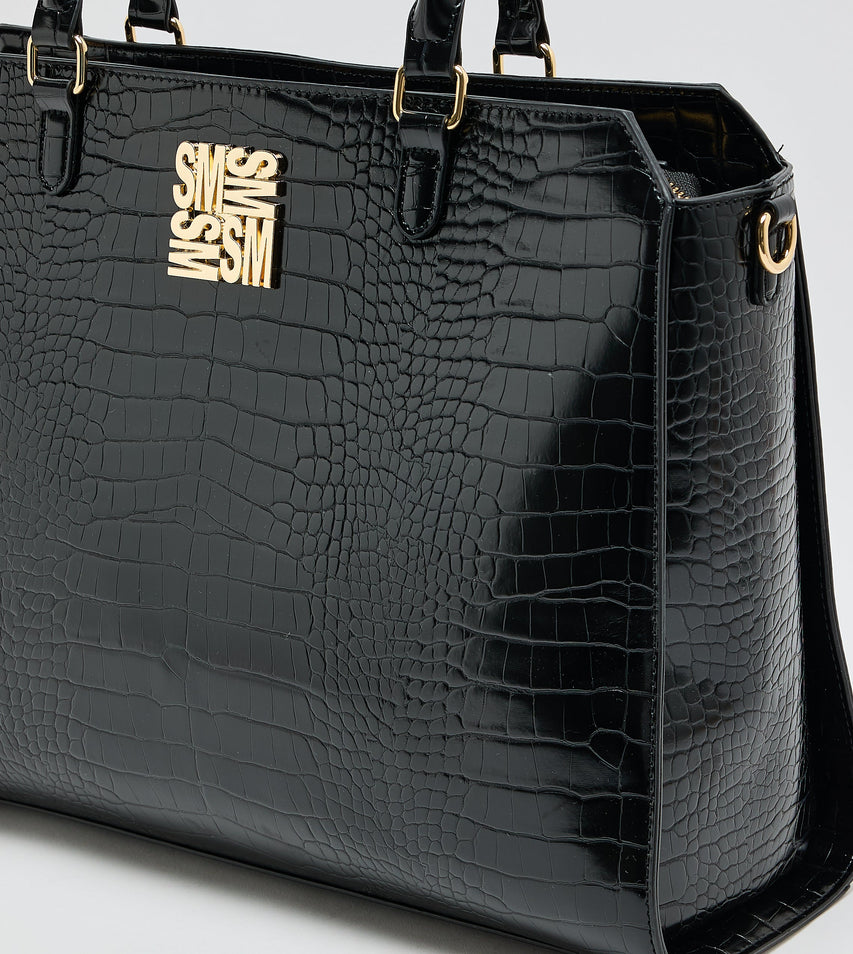 Women's Black Large Tote Bag - view 5