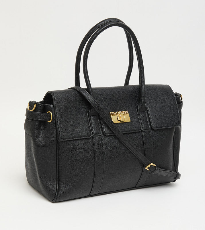Black everyday tote bag BLACK - view 8