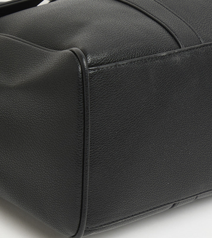 Black everyday tote bag BLACK - view 9