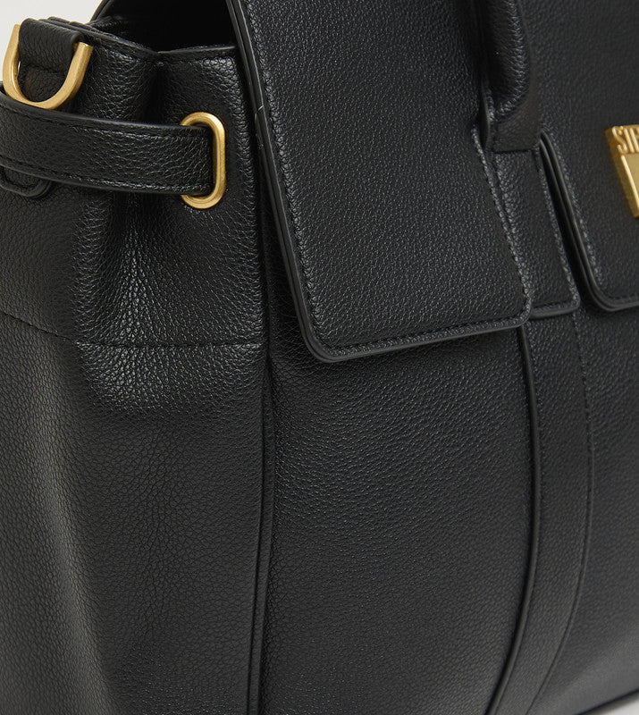 Black everyday tote bag BLACK - view 10