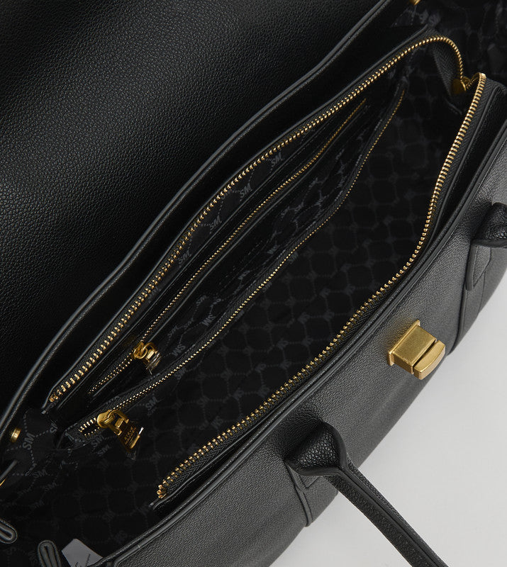 Black everyday tote bag BLACK - view 12