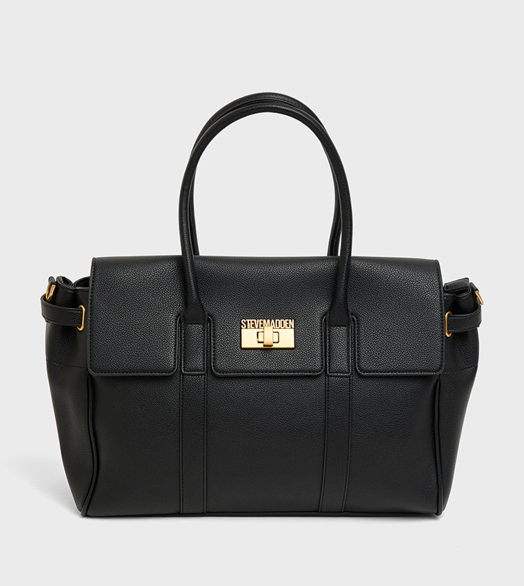Black everyday tote bag BLACK
