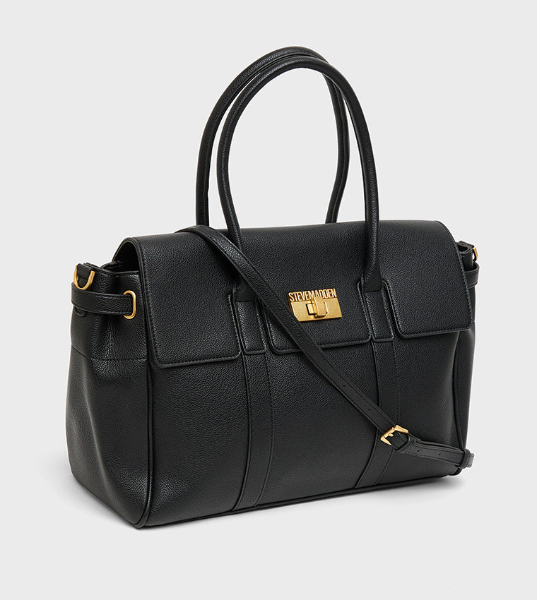 Black everyday tote bag BLACK - view 2