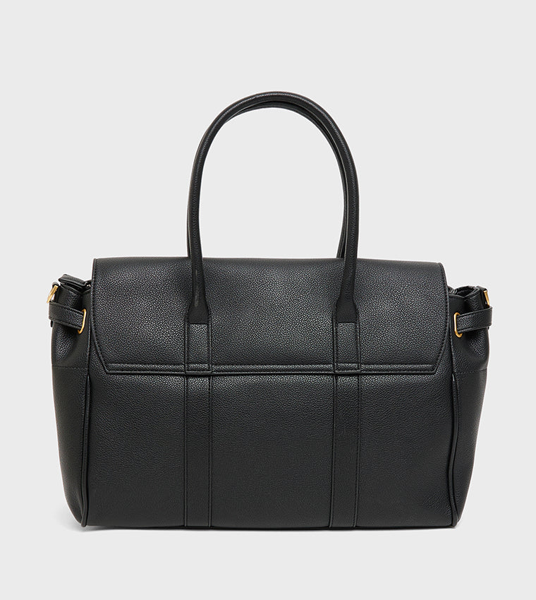 Black everyday tote bag BLACK - view 3