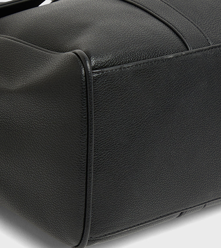 Black everyday tote bag BLACK - view 4