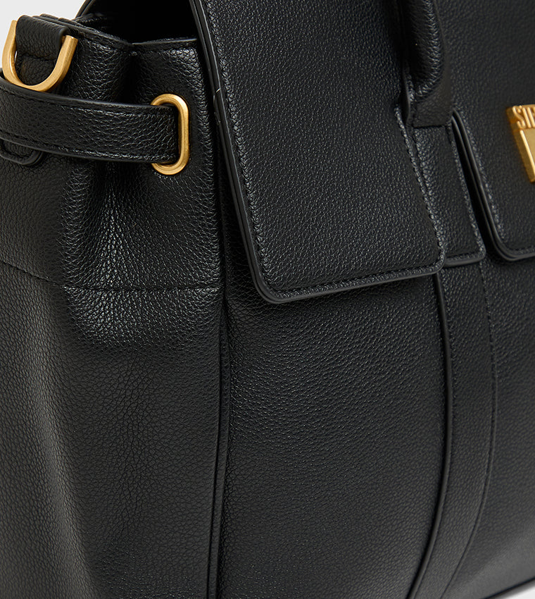 Black everyday tote bag BLACK - view 5