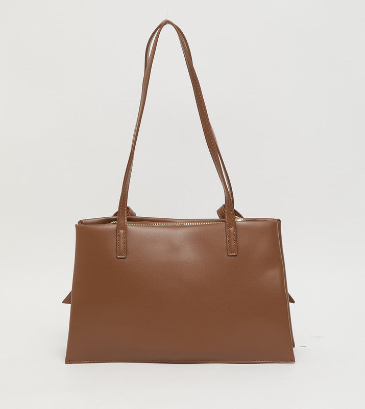 Women's Tan Classic Shoulder Bag - view 3