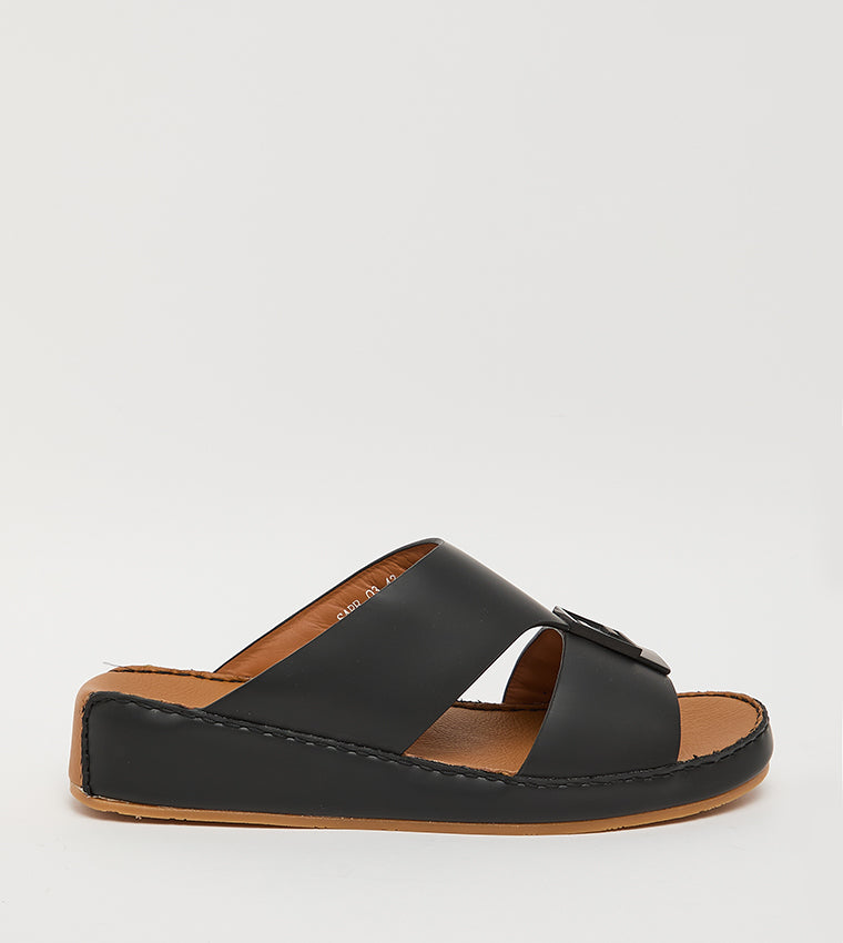 SARB03 Black Men's Arabic Sandals