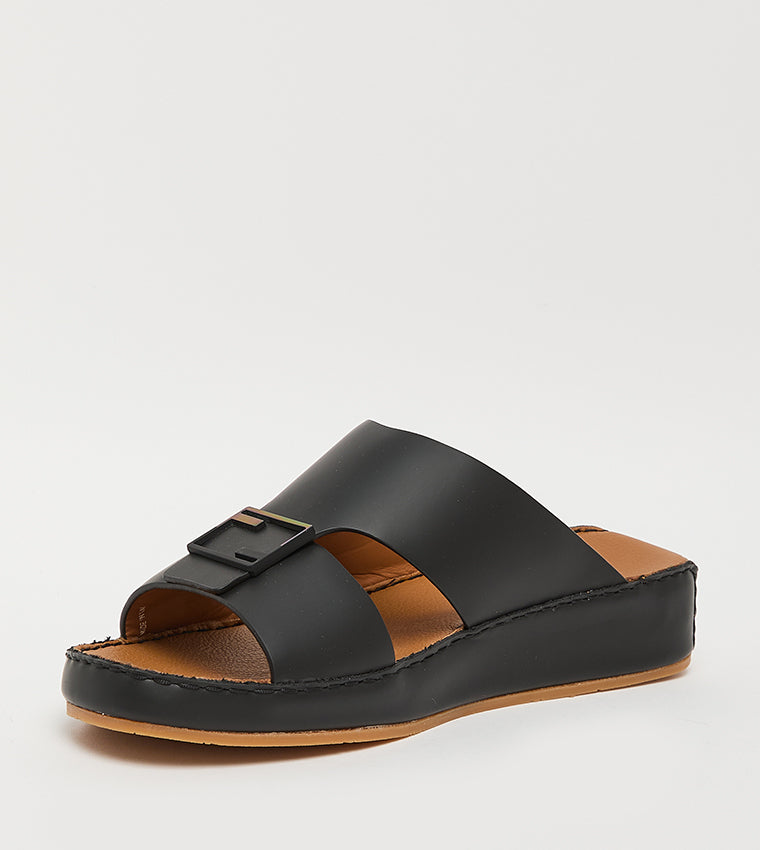SARB03 Black Men's Arabic Sandals - view 2