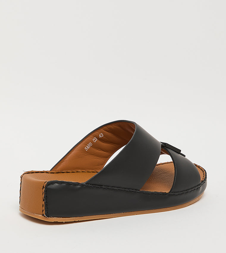 SARB03 Black Men's Arabic Sandals - view 3