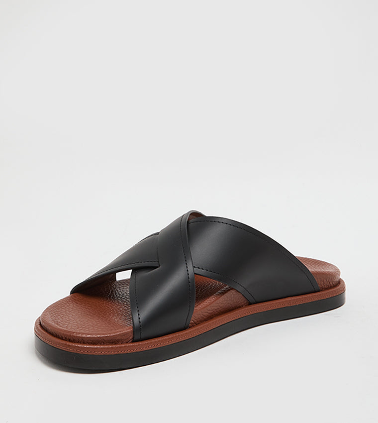 Black Men's Arabic Sandals - view 2