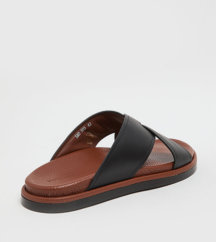 Black Men's Arabic Sandals - view 3
