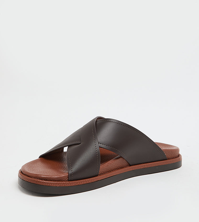 Brown Men's Arabic Sandals - view 2