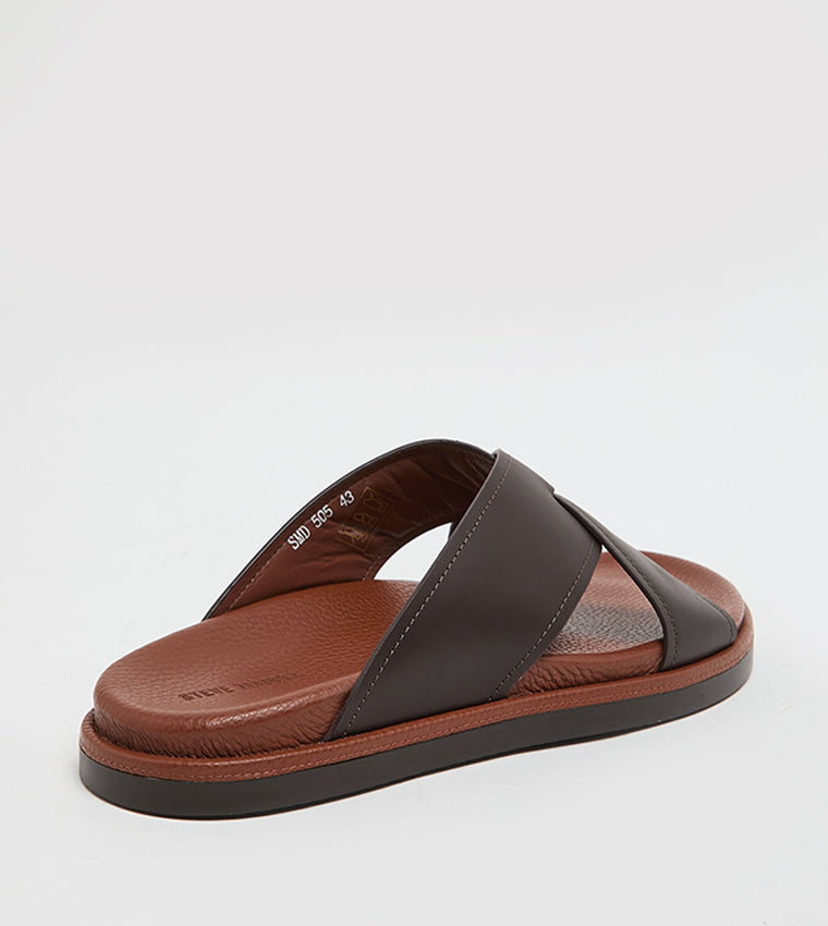 Brown Men's Arabic Sandals - view 3