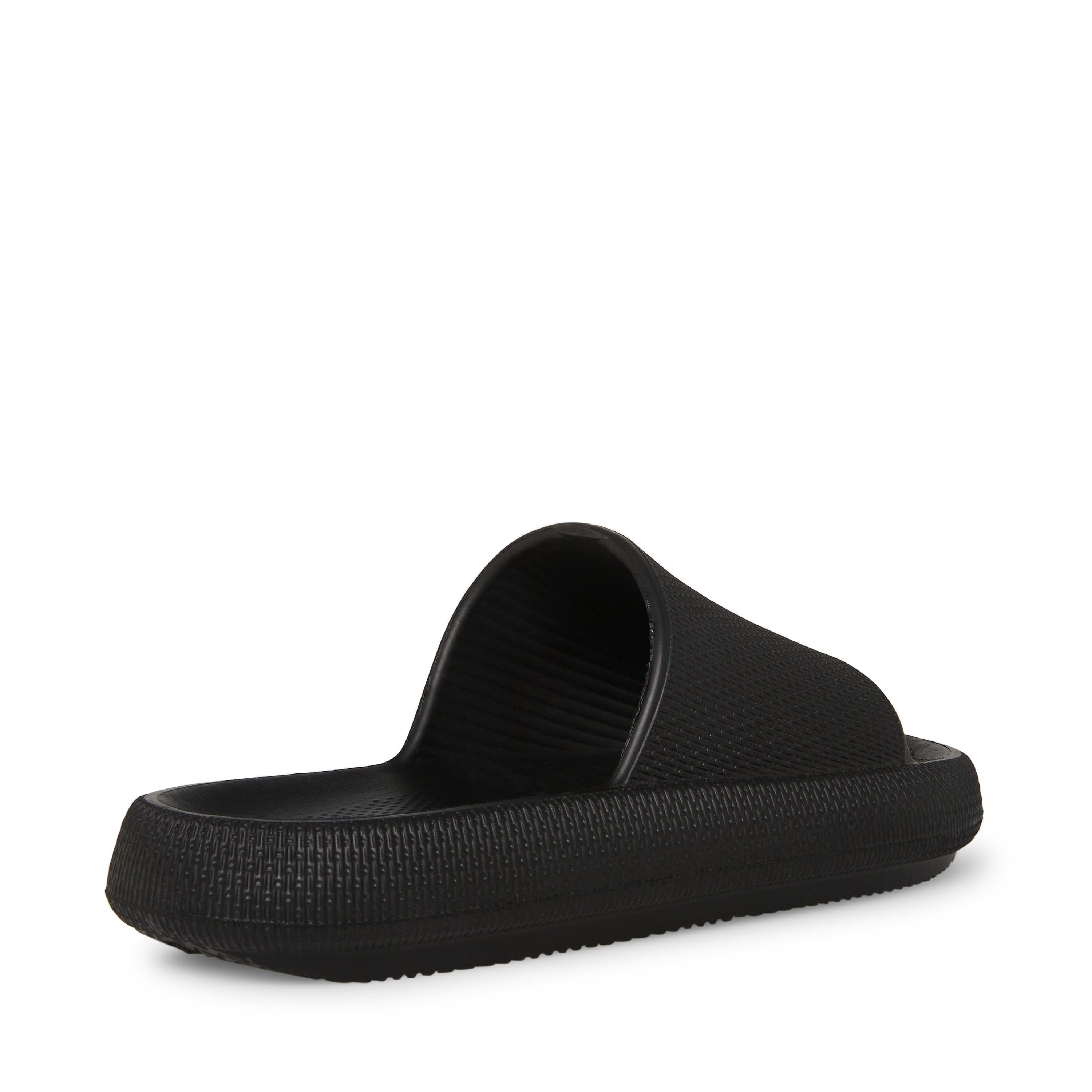 M-JOIEE BLACK RUBBER SLIDES